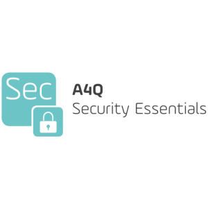 Logo for A4Q Security Essentials with the text Sec in a turquoise square with a white lock symbol and A4Q Security Essentials in gray text to the right.